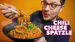 Chili Cheese Spätzle The Chinese German Fusion Recipe You Needed [upl. by Yevre]