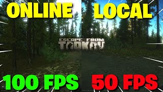 Escape From Tarkov PVE  BSG Need To Make This Setting OPTIONAL Local V Online Raid FPS Comparison [upl. by Alyled]