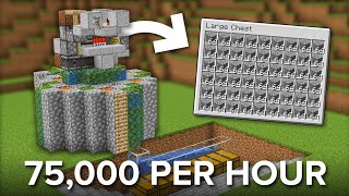 How To Make AUTOMATIC STONE FARM In Minecraft STONE FARM [upl. by Aleacem]