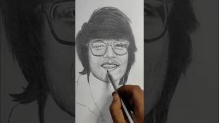 Sourav joshi portrait drawing  pencil rough sketch [upl. by Cyrano]