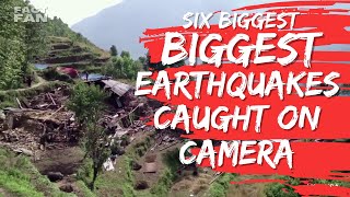 6 Shocking Earthquakes Caught On Camera [upl. by Akimot]