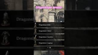 Dragonslayer Armour Set ds3 gaming darksouls3 [upl. by Botzow]