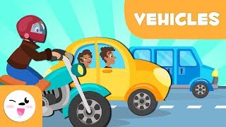 Land Transport vehicles for kids  Vocabulary [upl. by Okikuy]