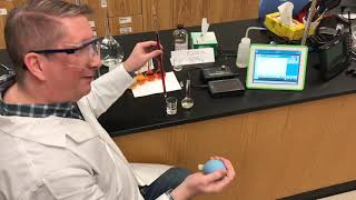 Spectrophotometric determination of an equilibrium constant [upl. by Ellesirg]