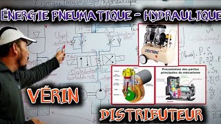 Energie pneumatique et hydraulique 2 bac sm  distributeur verin [upl. by Gassman]