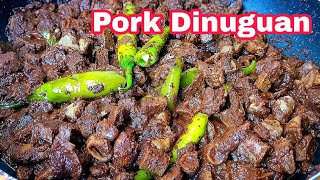 Pork Dinuguan Recipe  Dinuguang Laman Loob Ng Baboy  Dinardaraan Ilocano Style  Pork Blood Stew [upl. by Sadnac]