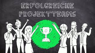 Wie stellt man ERFOLGREICHE PROJEKTTEAMS zusammen  Projektmanagement einfach erklärt  Lernvideo [upl. by Yehc]