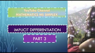 Implicit Differentiation part 3 [upl. by Enak]