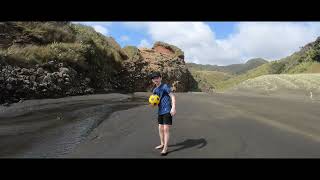 Exploring the stunning beauty of Bethells Beach part 11🌊✨ BethellsBeach NZAdventures BeachVibes [upl. by Wiskind]