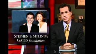 Stephen Colbert Parody on the Gates Foundation [upl. by Brawner]