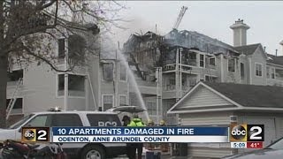 Odenton apartment fire 3714 [upl. by Enaillil311]