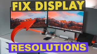 🖥️ AJUSTANDO 👉 RESOLUÇÃO E TAXA DE ATUALIZAÇÃO MONITORES EXTERNOS IMAC MACBOOK MACPRO HACKINTOSH 😱 [upl. by Gottlieb]