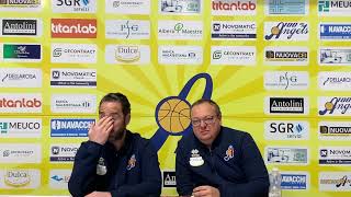 Dulca Santarcangelo corsara su Real Basket Club Pesaro il commento di coach Serra [upl. by Oisorbma]