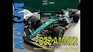 Minichamps 118th 2022 AMR22 Sebs Last Race Review [upl. by Ashman]