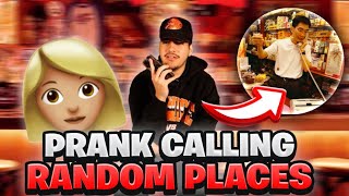 Prank Calling Randoms Places In My Different Voices  I GET CAUGHT [upl. by Annoved]