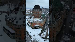 ✨ Welcome to the most photographed hotel in the world 📍Fairmont Frontenac Quebec City Canada This [upl. by Fabrienne]