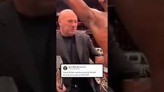 Dana Whites reaction wrapping the belt around Jon Jones at UFC 309 [upl. by Durwyn779]