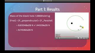 Physics 2211 lab 3 Black Hole [upl. by Ecinue]