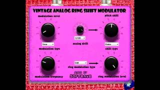 VINTAGE ANALOG RING SHIFT MODULATOR VST Demo  guitar VST pedal with vintage warm sound [upl. by Maxama]