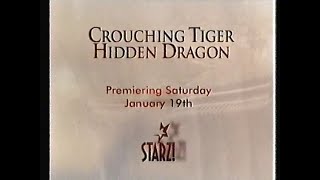 Starz promos January 11 2002 [upl. by Annaicul]