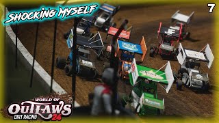 Shocking Myself  World of Outlaws Dirt Racing 24 Career Mode [upl. by Agatha378]