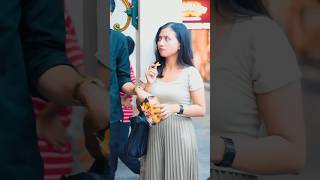 Pranking pretty girl in crowded place 😅short viralvideo funny comedy laugh prank [upl. by Ulick565]