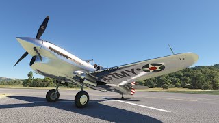 First look for me at the Inibuilds Curtis P40 Warhawk in Microsoft Flight Simulator [upl. by Iatnwahs120]