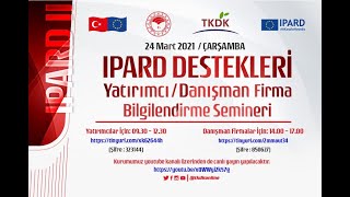 IPARD DESTEKLERİ DANIŞMAN FİRMALAR TOPLANTISI [upl. by Ellemac555]