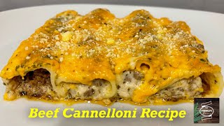 Minced Beef Cannelloni Recipe  Delicious Italian Recipe [upl. by Pepi]