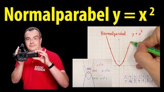 Normalparabel y  x2  quadratische Funktionen  Grundlagen  Lehrerschmidt [upl. by Fleeman]