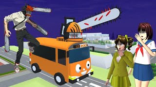 Theres Horror Secret Place Bus Chainsawman Haunted Yuta Mio ‼️ SAKURA SCHOOL SIMULATOR [upl. by Diena]