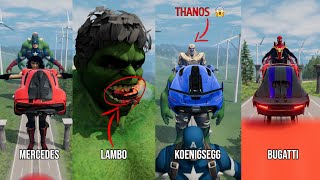 Super Cars Vs Avengers 6 😱 BeamNGDrive  The Real Granny [upl. by Steen666]