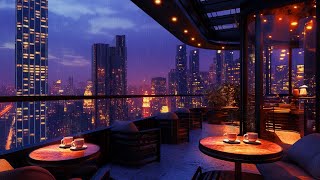 Cozy Jazz Piano Music in Rainy New York Cafe ☕ Soothing Rain Sounds Ambience 🌧️ [upl. by Ilesara]