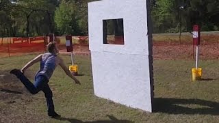 INSANE KNIFE THROWING COMBAT COURSE RRIC [upl. by Ayotl]