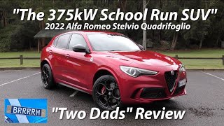 2022 Alfa Stelvio Quadrifoglio  quotThe 375kW School Run SUVquot  quotTwo Dadsquot Review  BRRRRM Australia [upl. by Akinehs]