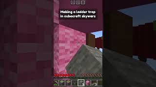 Minecraft traps are fun shorts minecraft skywars [upl. by Ydnirb]