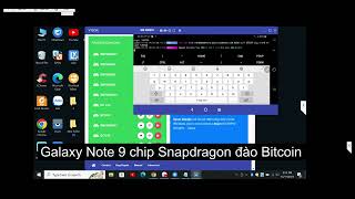 Chia Sẻ Hashrate NOTE 9 Đào Bitcoin trên Nicehash chạy Chip Snapdragon Đào coin điện thoại Note 9 [upl. by Enilav]