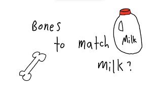 Bones and Milk How many Bones Would it Take to Match in Calcium [upl. by Alcine730]