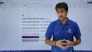 Ms Word  Formatting Text [upl. by Eemak329]