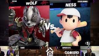 CEO 2019 SSBU  TadeoWolf Vs SuperStaticNess Smash Ultimate L Top 196 [upl. by Aizitel]