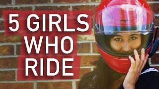 5 TYPES OF WOMEN WHO RIDE MOTORCYCLES [upl. by Haraf]