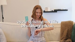 cycle syncing in my ovulatory phase  fertility awareness method when are we having kids [upl. by Airekat61]