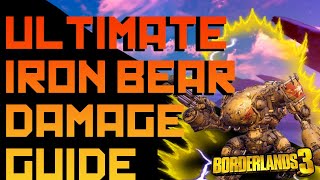 The ULTIMATE Iron Bear damage guide  Iron Giant Level 72 Endgame Moze Build  Borderlands 3 [upl. by Llyrrad]