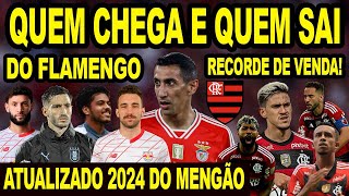 QUEM CHEGA E QUEM SAI DO FLAMENGO ATUALIZADO 2024 6 REFORÇOS PARA O MENGÃO ER7 SAINDO DE GRAÇA E [upl. by Laurance]