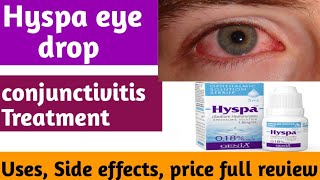 Hyspa eye drop  sodium hyaluronate conjunctivitis treatment lubricating eye drops kaise istemal [upl. by Ellierim]