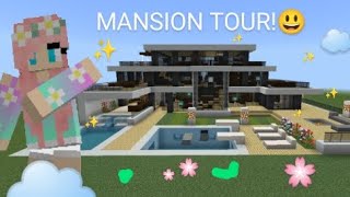 MODERN MANSION TOUR minecraft mansion modern video enjoy [upl. by Dlnaod632]