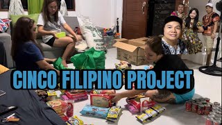 FOOD PACK PREPARATION CINCO FILIPINO PROJECT SA PILIPINAS [upl. by Ruprecht]