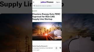 Cheniere Energy gets FERC approval for LNG supply ⛽️ EnergyNews LNG [upl. by Lundell366]