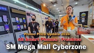 Promo Price Update 2024  SM Mega Mall Cyberzone  All Smartphones  iPhone  Samsung  Xiaomi [upl. by Arakaj]