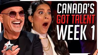 Canadas Got Talent 2024  Week 1 ALL AUDITIONS [upl. by Ellenij]